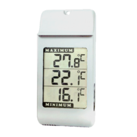Termómetro interior y exterior digital de ambiente máxima y mínima