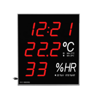 Anzeigegerät für Temperatur und Feuchtigkeit mit Zeit und Datum Anzeigegerät für Temperatur und Feuchtigkeit mit Zeit und Datum