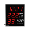 Anzeigegerät für Temperatur und Feuchtigkeit mit Zeit und Datum Anzeigegerät für Temperatur und Feuchtigkeit mit Zeit und Datum
