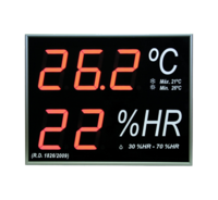 Big Digital Thermometer-Hygrometer with internal sensor for wall Big Digital Thermometer-Hygrometer with internal sensor for wall