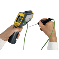 Infrared thermometer with socket for thermocouple probe up to 999.9ºC RAYTEMP 38 Infrared thermometer with socket for thermocouple probe up to 999.9ºC RAYTEMP 38