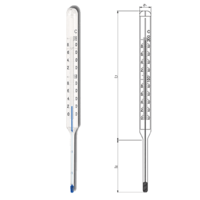 F02 Glass enclosed scale thermometer inserts Glass enclosed scale Thermometer inserts