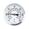 magnetic thermometer for metal surfaces such as radiators or pipes