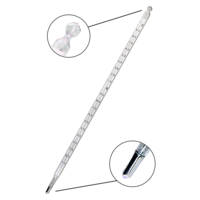 Termómetro de mercurio con escala de opal de -10 a 200ºC Termómetro de mercurio con escala de opal de -10 a 200ºC