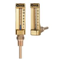 Thermomètres industriels C0101 en verre pour chauffage DIN 16181/82 Thermomètres industriels C0101 en verre pour chauffage DIN 16181/82