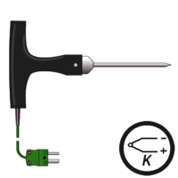 sonda termopar tipo k para penetracion con mango en T de venta en Gesa sonda termopar tipo k para penetracion con mango en T de venta en Gesa