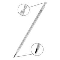 Termómetro de mercurio con escala de opal de -10 a 100ºC Termómetro de mercurio con escala de opal de -10 a 100ºC