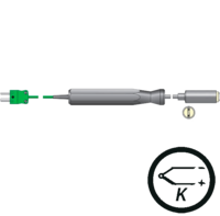  Termopar tipo k de sonda para superficies a altas temperaturas