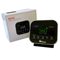 Medidor de CO2 / Registrador de datos de CO2, temperatura y humedad medidor registrador de CO2 para control nivel de ventilación de espacio cerrado