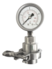 Manómetro M0306S301 con separador de membrana sanitario y brida de 0 a 16 bar Manómetro M0306S301 con separador de membrana sanitario y brida de 0 a 16 bar