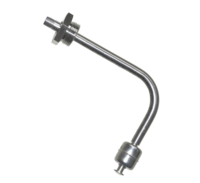Sensor de nivel acodado - interruptor de flotador de Ø30mm con conector M12 y conexión roscada Sensor de nivel acodado - interruptor de flotador de Ø30mm con conector M12 y co