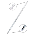 Termómetro de mercurio con escala de opal de -10 a 50ºC