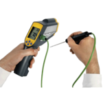 Termómetro infrarrojo con conector para sonda termopar hasta 999.9ºC RAYTEMP 38