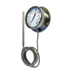 Termómetro de lectura remota con capilar