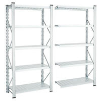 Metal shelves